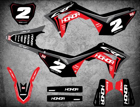 Honda dirt bike stickers - MotoXart