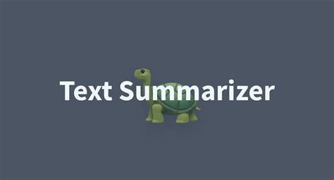 Text Summarizer - a Hugging Face Space by vinni1484