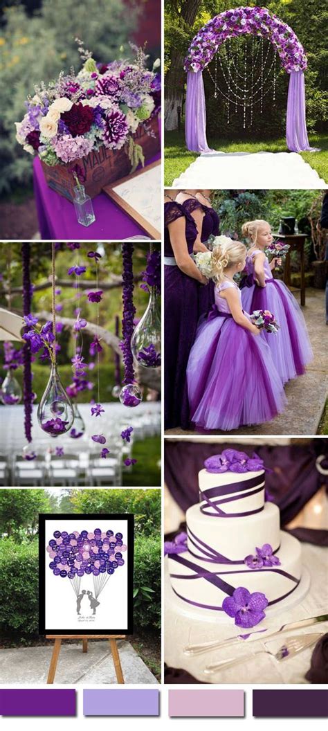 2016 Wedding Color Ideas: Gorgeous Purple Wedding Color Palettes ...