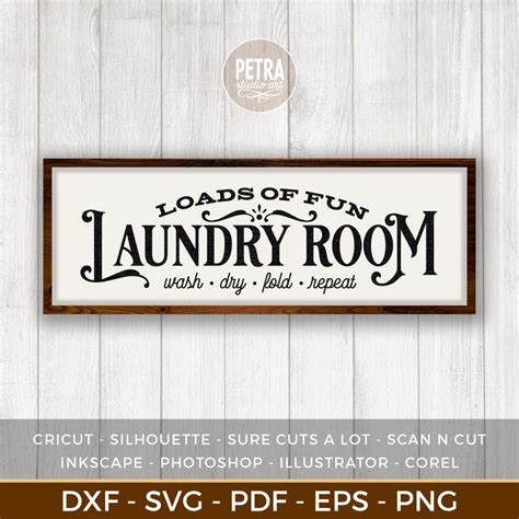 Laundry Room Signs SVG