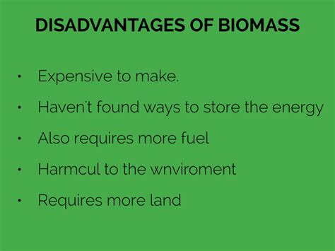 Disadvantages Of Biomass by Ariana Perry