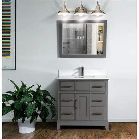 Vanity Art 36" Single Sink Bathroom Vanity Combo Set 6-Drawers, 1-Shelf ...