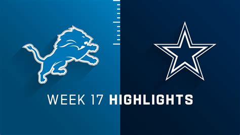 Detroit Lions vs. Dallas Cowboys highlights | Week 17