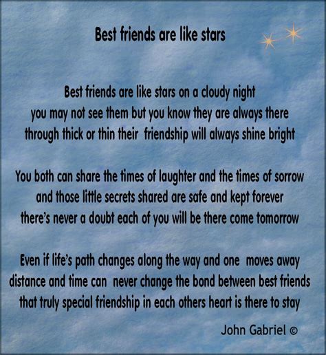Jobspapa.com | Friend poems, Good friends are like stars, Short friendship poems