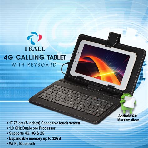 Buy I Kall 4G Calling Tablet with Keyboard Online at Best Price in India on Naaptol.com