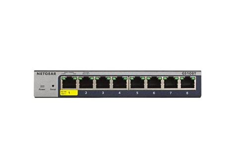 NETGEAR 8-Port Gigabit Ethernet Smart Managed Pro Switch (GS108Tv3) - GS108T-300NAS - Switches ...