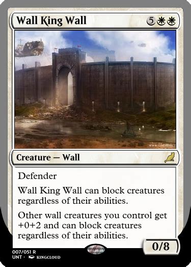 Wall King Wall/ Wall Lord : r/custommagic