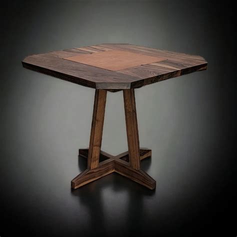 Game table in solid Walnut with... - Olive and Wool Furniture