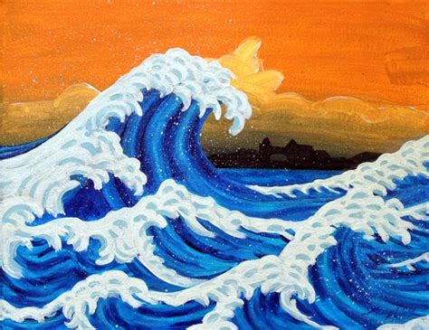 Making Waves | Wave painting, Beginner painting, Painting