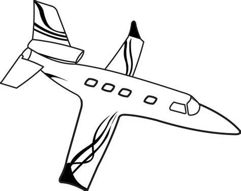 Aircraft Black and White Outline Clipart - 136-aircraft-black-white ...