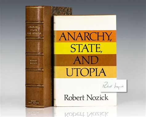 Anarchy, State, and Utopia Robert Nozick First Edition Signed