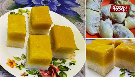 Resepi Seri Muka Durian Yang Tak Manis Sangat Dan Lemak-Lemak Gitu ...