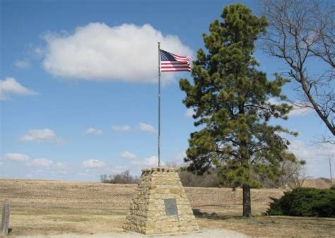 The Geographical Center of the United States (contiguous 48) is located about two miles ...