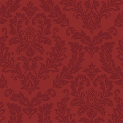 Free download York Wallcoverings Red Damask Removable Wallpaper ...