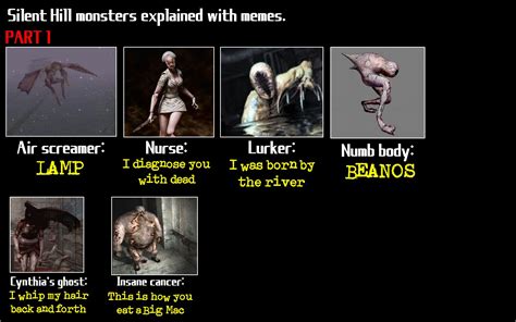 Silent hill monsters explained with memes part 1 : r/silenthill