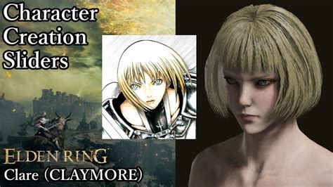 ELDEN RING Character Creation - Clare (CLAYMORE) - YouTube