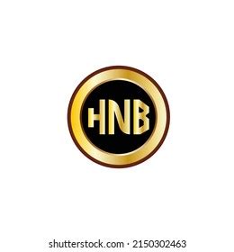 Hnb Three Letter Logo Design Gold Stock Vector (Royalty Free ...