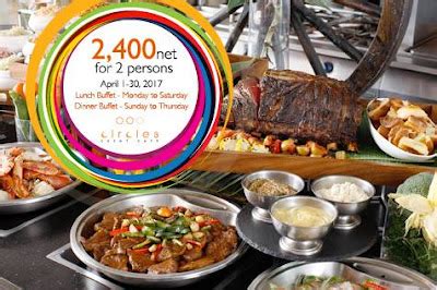 Manila Shopper: Makati Shangri-la Circles Buffet Promo for 2: Apr 2017