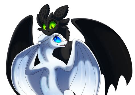 Toothless x Light Fury by PlagueDogs123 on DeviantArt