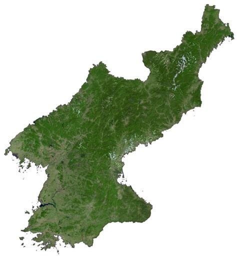 North Korea Map and Satellite Imagery - GIS Geography