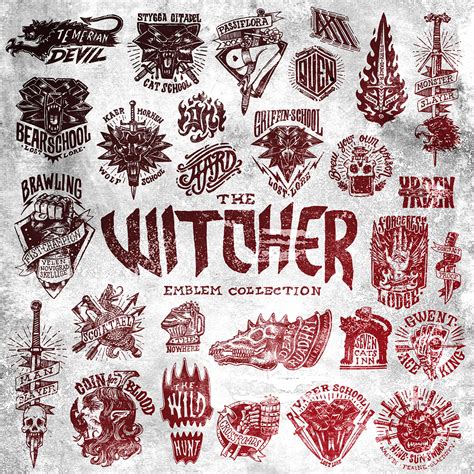 The Witcher Emblem Collection | Behance