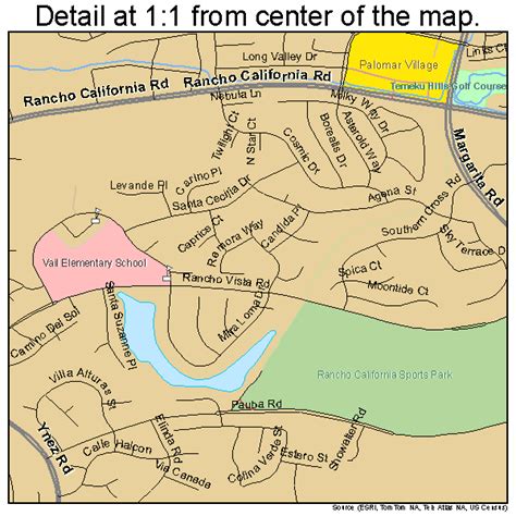 Temecula California Street Map 0678120