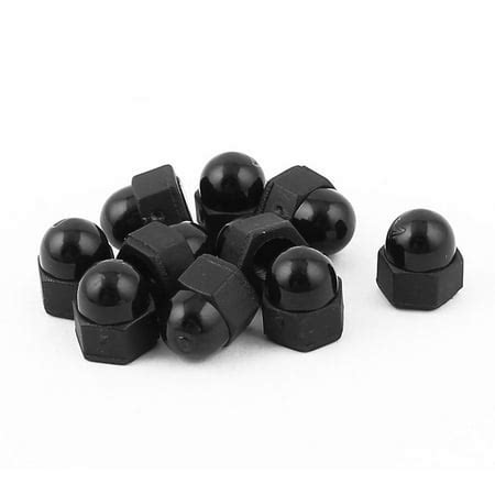 10pcs M4 Plastic Bolt Nut Caps Inner Threaded Protection Covers Hex Shaped Black | Walmart Canada