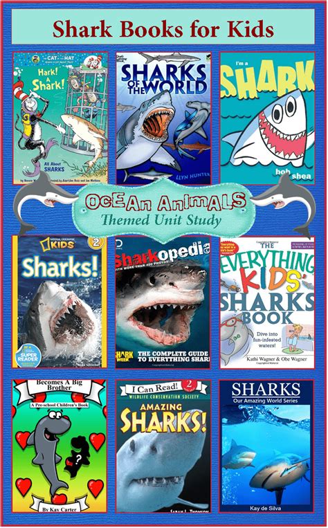 Shark Week Books for Kids {Ocean Animals Unit Study}