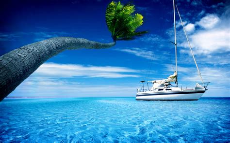 Free download Free 3d Hd Cool Boat Lonely See Wallpapers Download ...