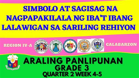 Grade 3 Simbolo at Sagisag na nagpapakilala ng Iba’t ibang Lalawigan sa ...