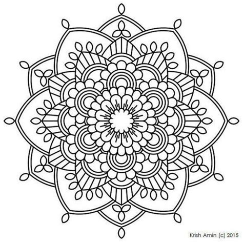 Flower Mandala Coloring Page