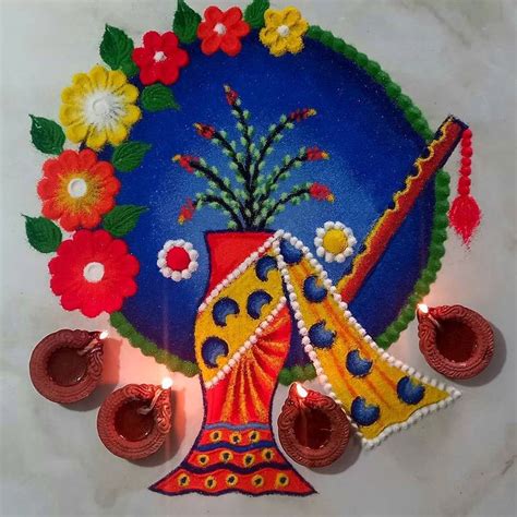 Tulsi Vivah Rangoli Design | tulsi vivah 2021 easy and beautiful rangoli designs for festival ...