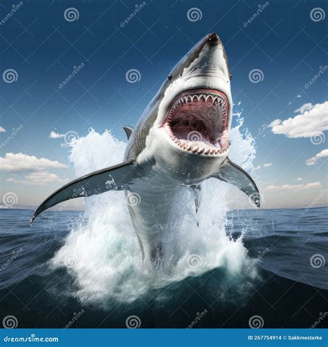 Jumping Out Shark Water Stock Illustrations – 182 Jumping Out Shark ...