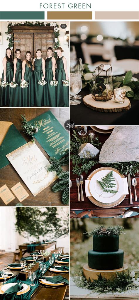 6 Beautiful Greenery Wedding Color Combos in Green Shades for 2019 - Elegantweddinginvites.com Blog