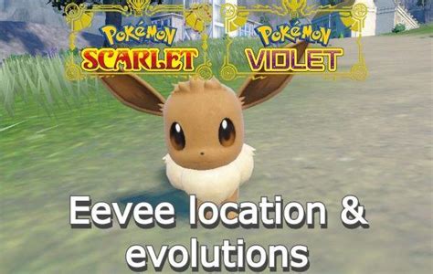 Eevee location in Pokemon Scarlet and Violet - Eevee evolutions