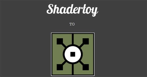 Shadertoy2TD: convert shadertoy URL into TouchDesigner network | Derivative