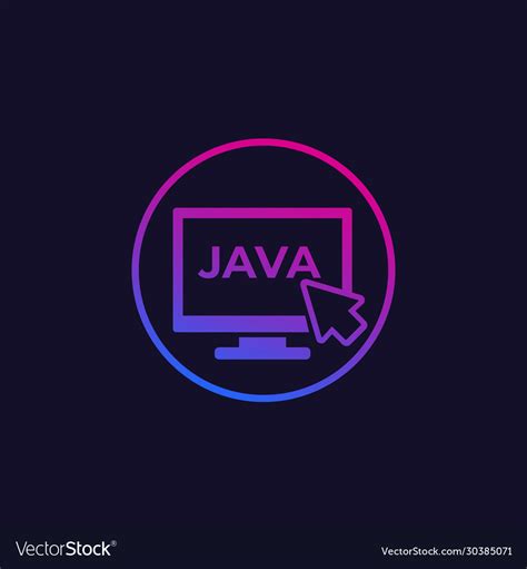 Java coding icon Royalty Free Vector Image - VectorStock