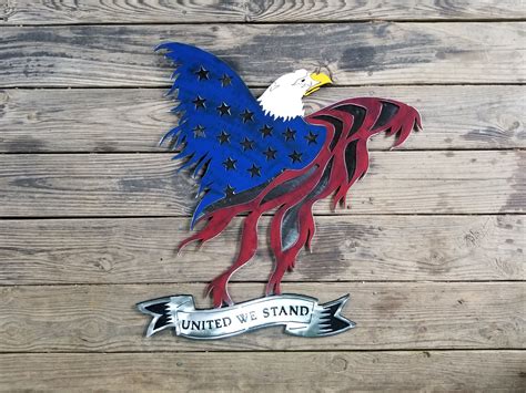 Metal Eagle Flag | Metal flag, Custom metal signs, Custom metal