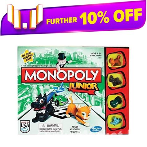 Monopoly Junior - Board Game - LankaMarket