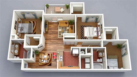 30 Modern 3D Floor Plans Help You To Make Your Dream Home | Engineering Discoveries