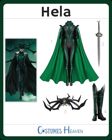 Hela (Thor: Ragnarok) Costume For Cosplay & Halloween 2024