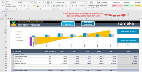 Cost Benefit Analysis Template [Instant DOWNLOAD]