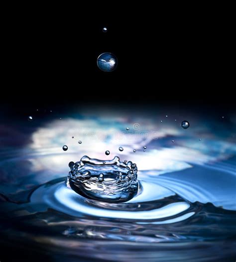 Water drop and splash stock image. Image of clear, backdrop - 21984107