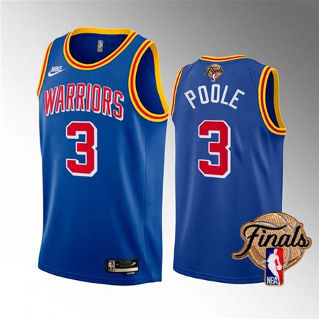 Youth Golden State Warriors #3 Jordan Poole 2022 Royal NBA Finals Stitched Jersey [Youth_NBA ...