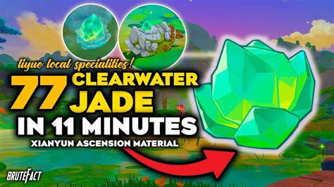 All Clearwater Jade Locations | Fast Farming Route | Xianyun Ascension Material | Genshin Impact ...