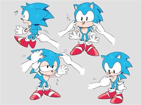 A www he's so cute. | Sonic, Classic sonic, Sonic the hedgehog