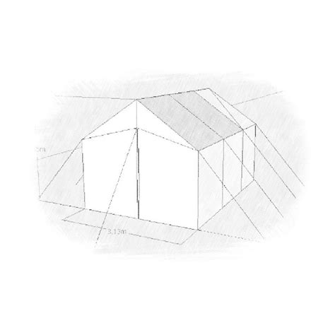 Namiot prostokątny 3 x 4,5 m x 2,85 m (wys.) x 1,8 wys. boku