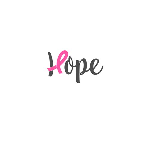 Hope, Cancer Awareness Ribbon Free Svg File - SVG Heart