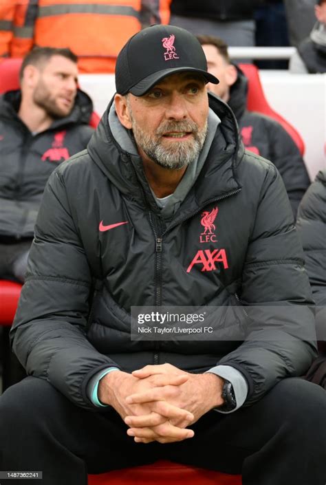 Jurgen Klopp manager of Liverpool before the Premier League match ...