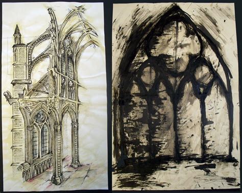 Gothic Architecture Sketches at PaintingValley.com | Explore collection ...